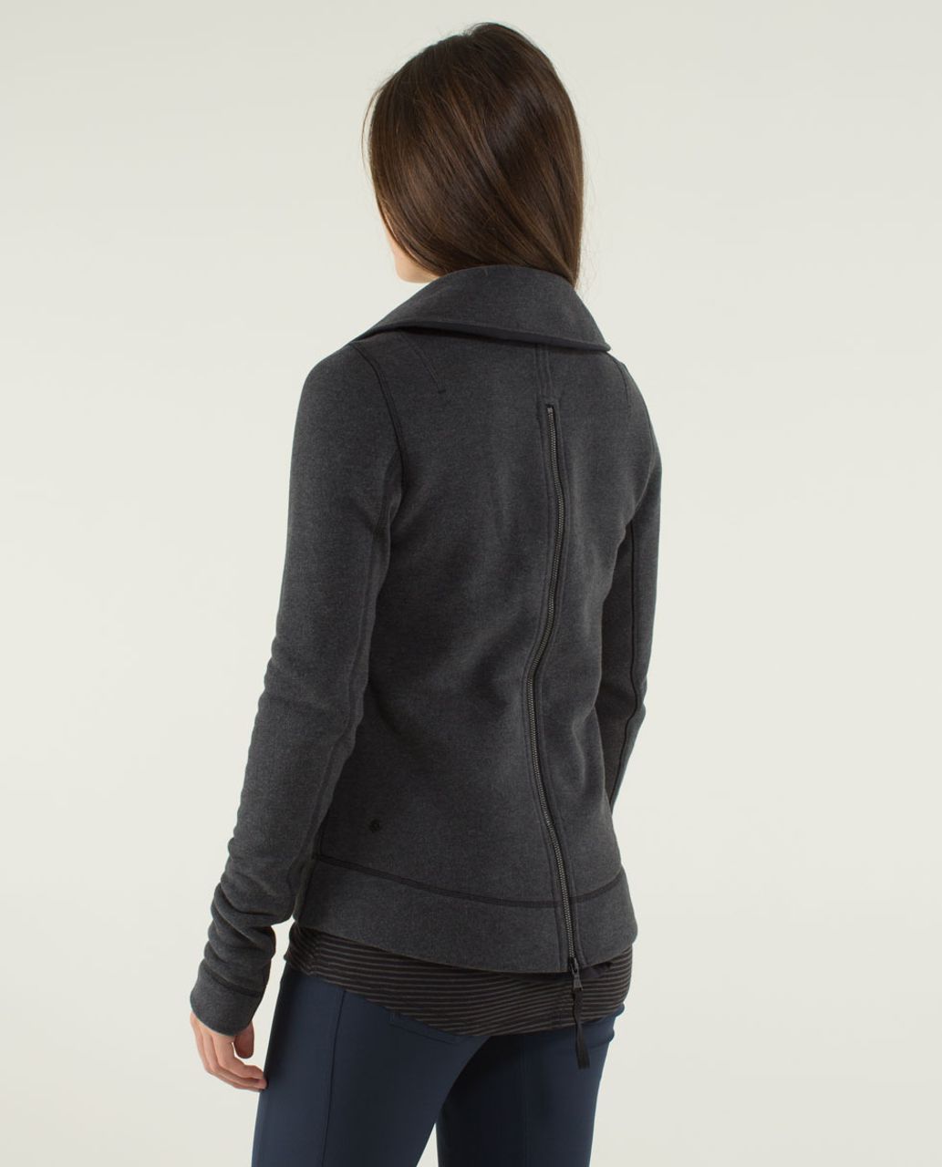 Lululemon Define Jacket - Heathered Herringbone Heathered Black Black  (First Release) - lulu fanatics