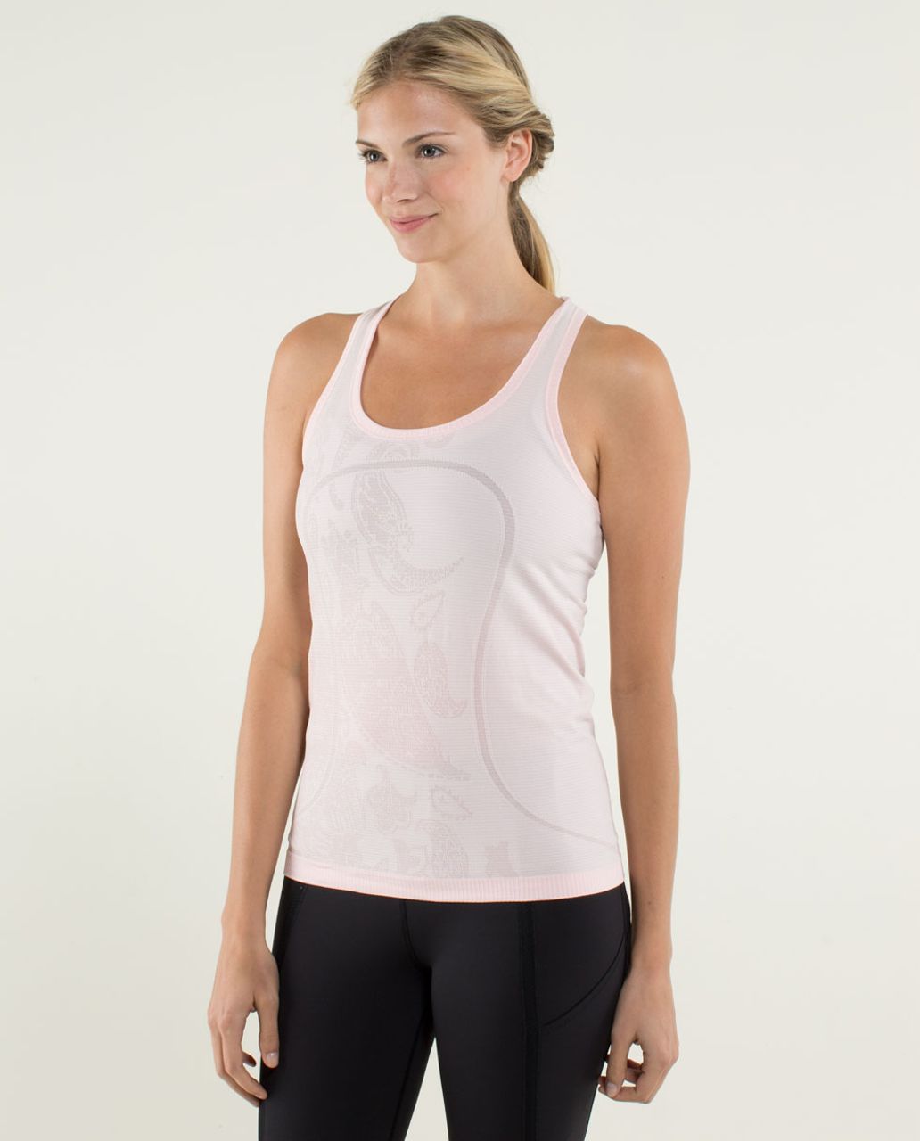 Lululemon Run:  Swiftly Tech Racerback *Paisley - Heathered Pretty Pink