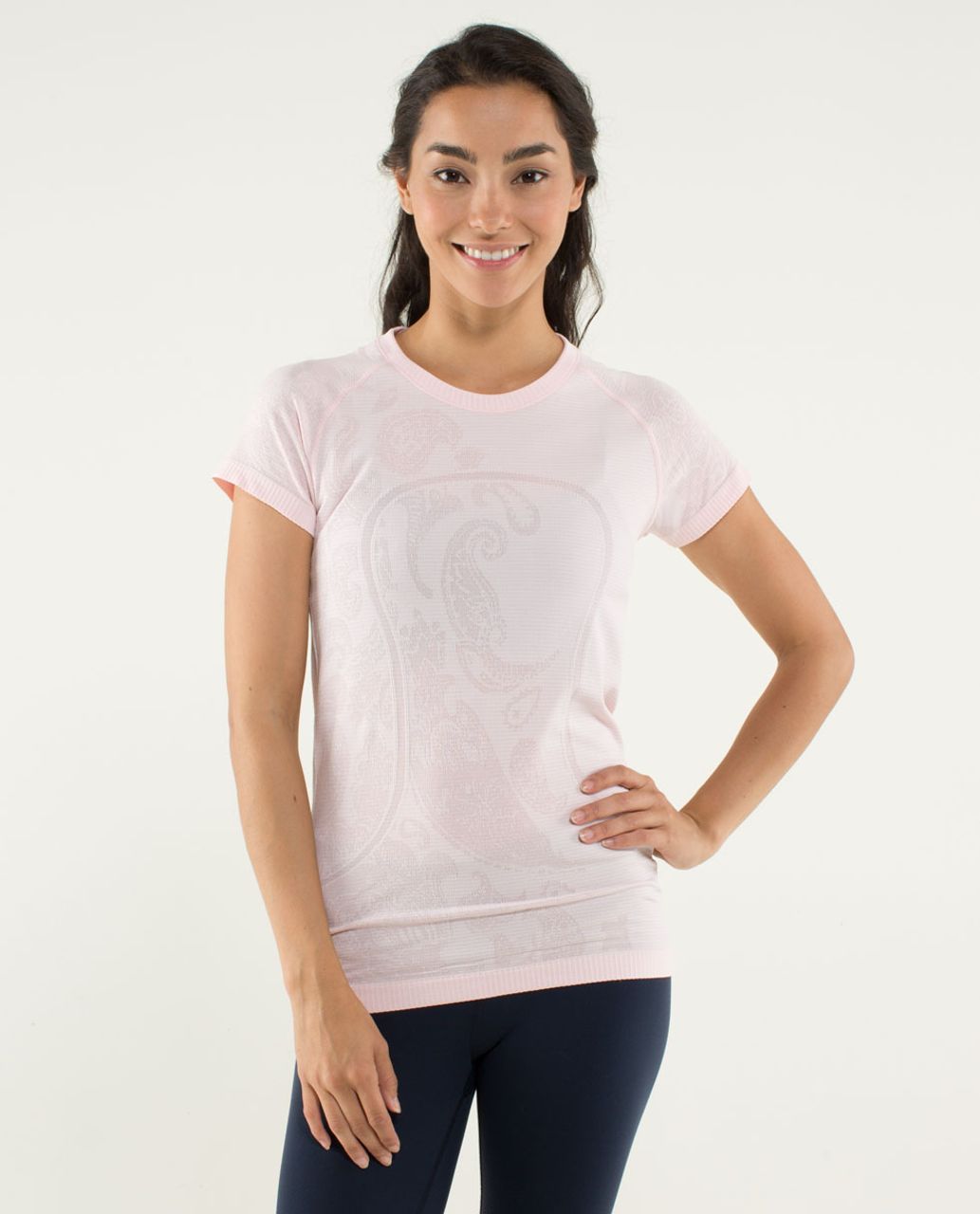 Lululemon Run: Swiftly Tech Short Sleeve *Paisley - Heathered Pretty ...