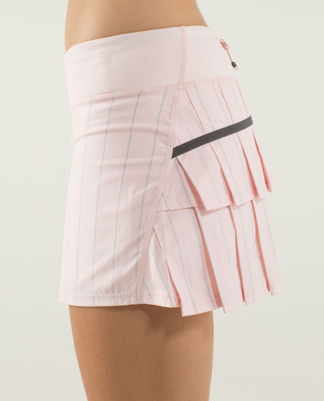 Lululemon Run:  Pace Setter Skirt (Regular) - Slalom Stripe Pretty Pink / Pretty Pink