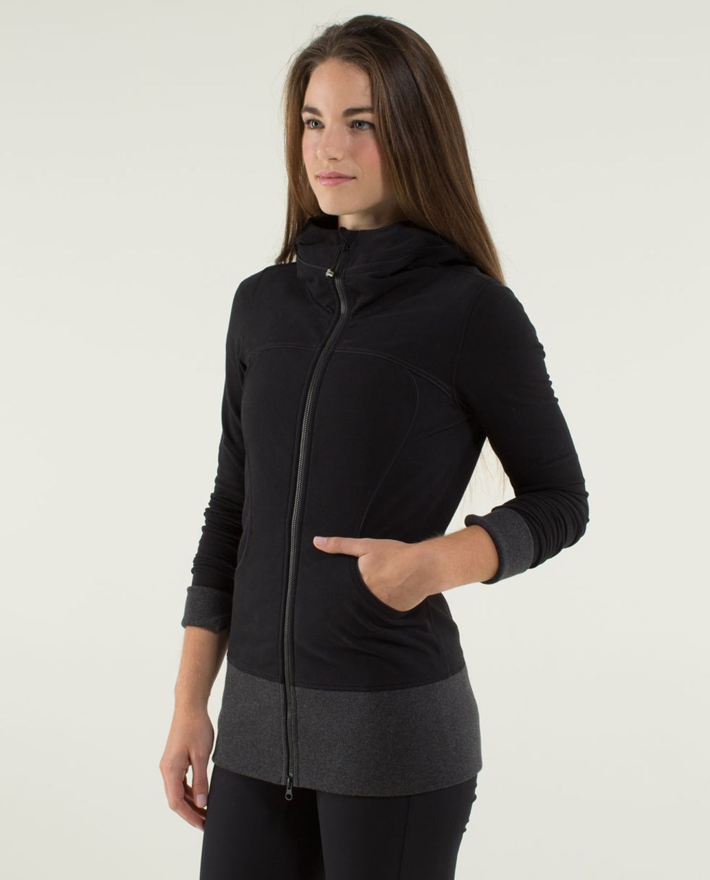 Lululemon Define Jacket - Heathered Herringbone Heathered Black Black  (First Release) - lulu fanatics