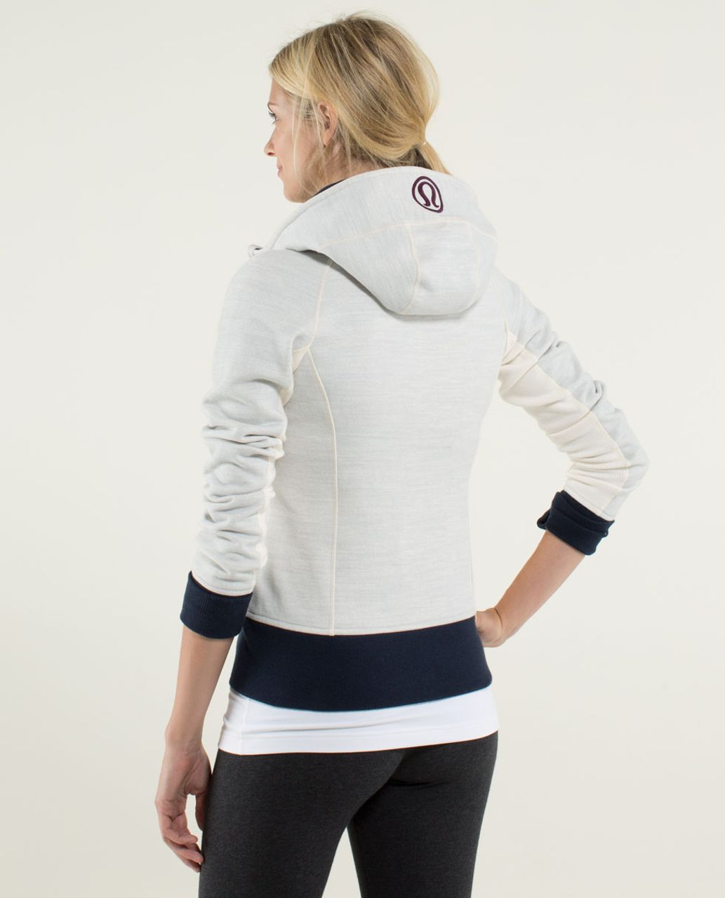 Lululemon Scuba Hoodie *Stretch - Laceoflage Polar Cream Black - lulu  fanatics