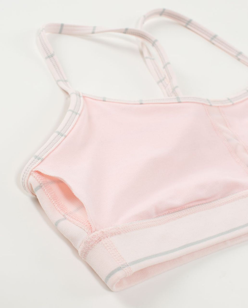 Lululemon Flow Y Bra IV - Slalom Stripe Pretty Pink / Pretty Pink