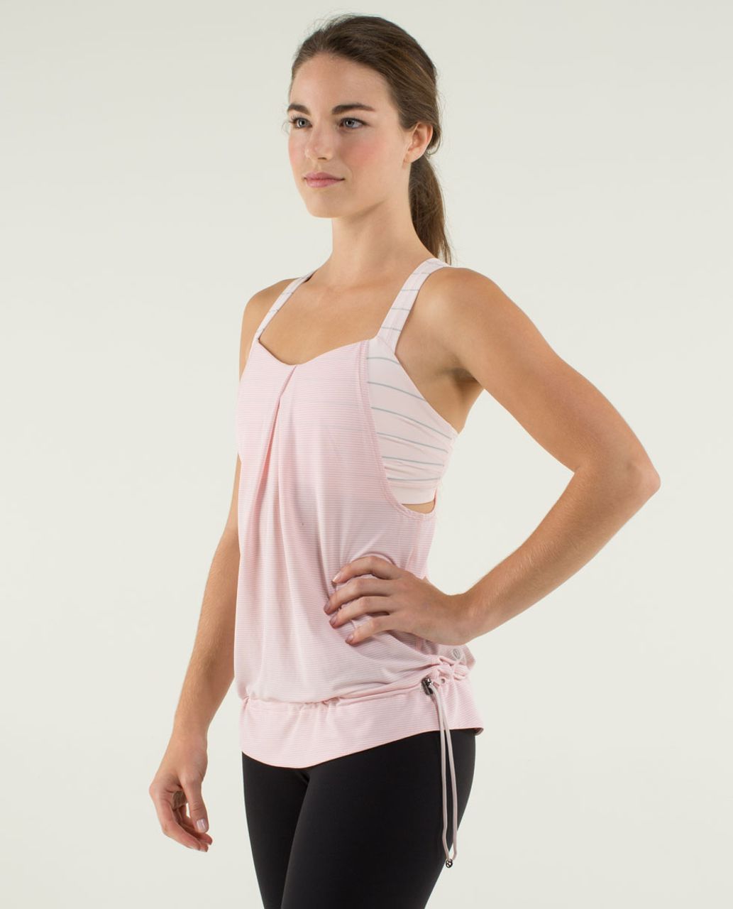 Lululemon Rest Less Tank - Heathered Pretty Pink / Slalom Stripe Pretty Pink / Pretty Pink