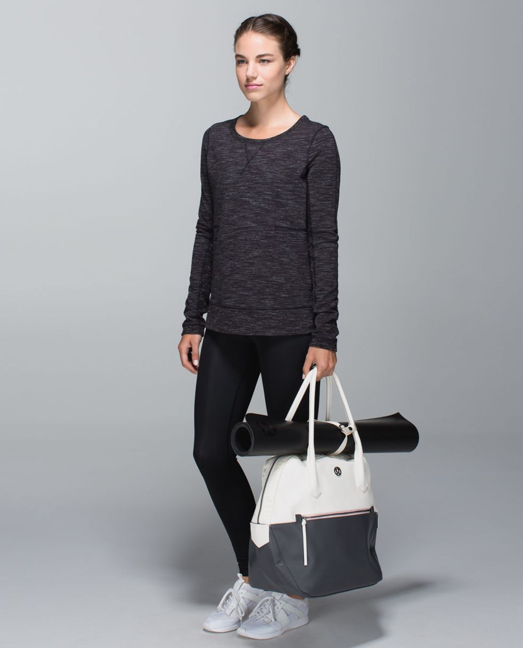 Lululemon Happy Hatha Hour Bag - Angel Wing / Soot Light