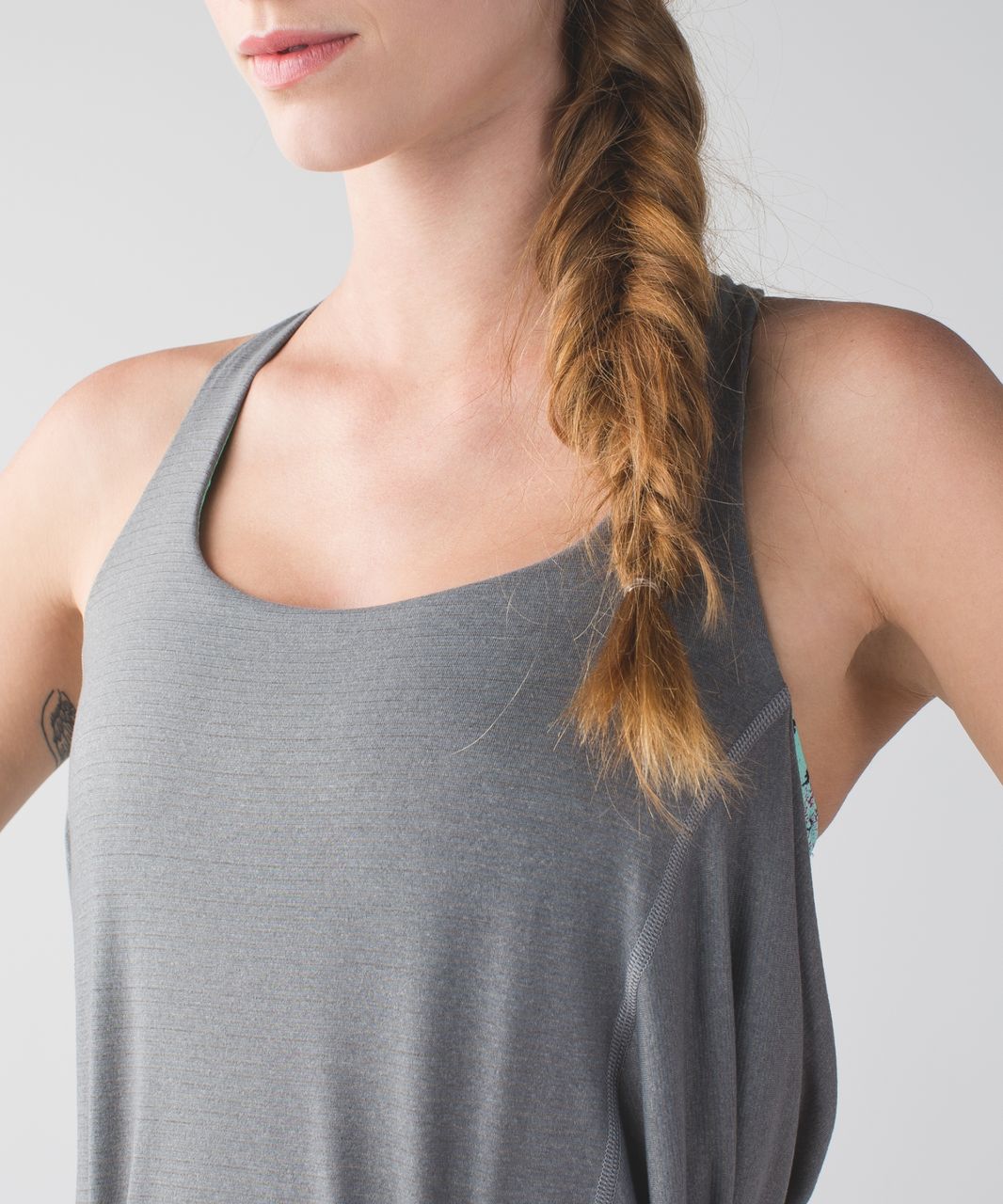 Lululemon Wild Tank - Heathered Slate / Tofino Scribble White Multi