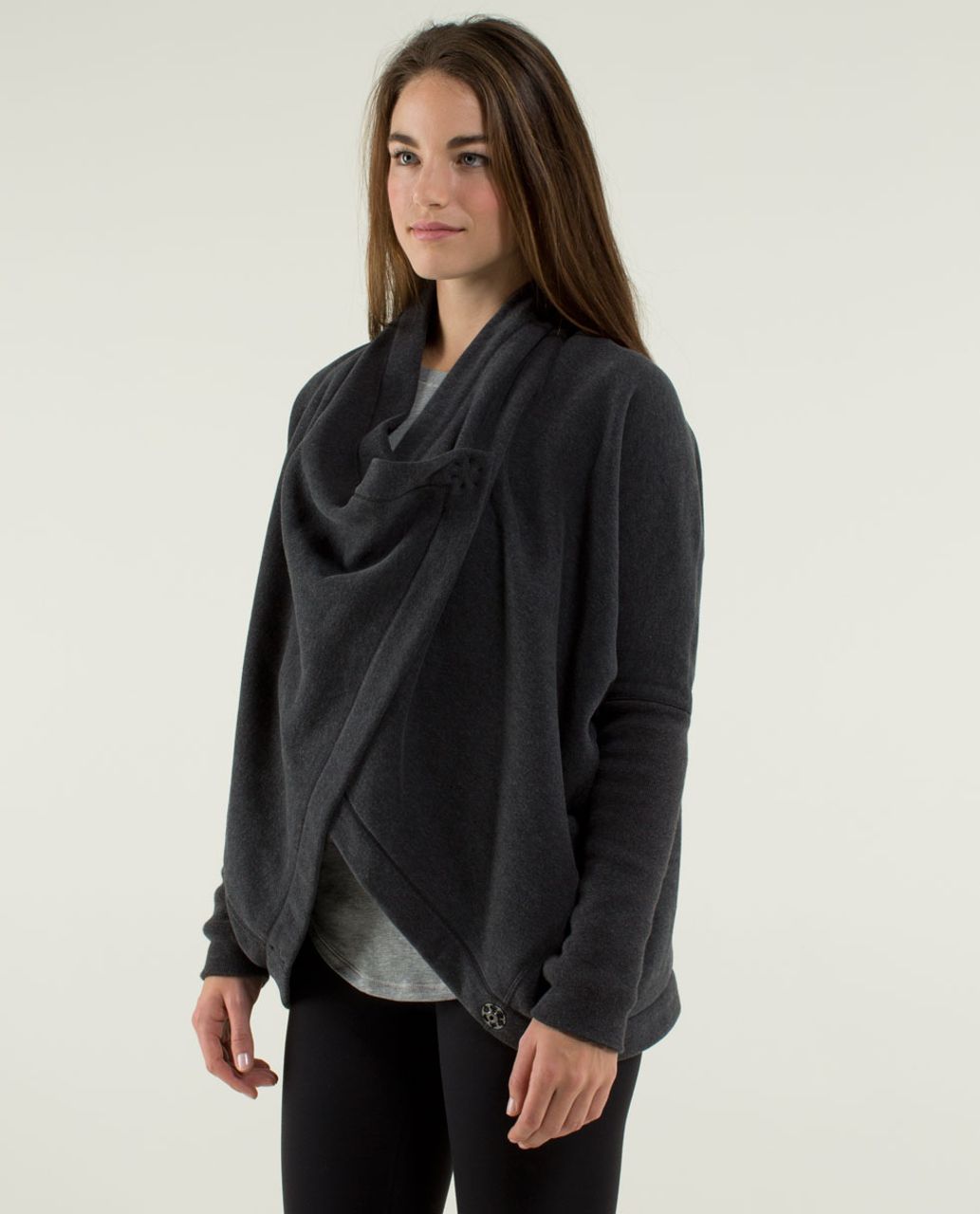 Lululemon It Makes Two Wrap - Heathered Black / Black / Heathered Black ...