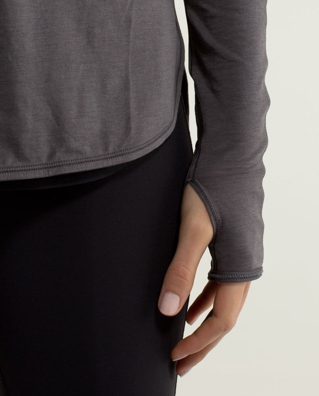 Lululemon Ride Inside Long Sleeve - Soot Light