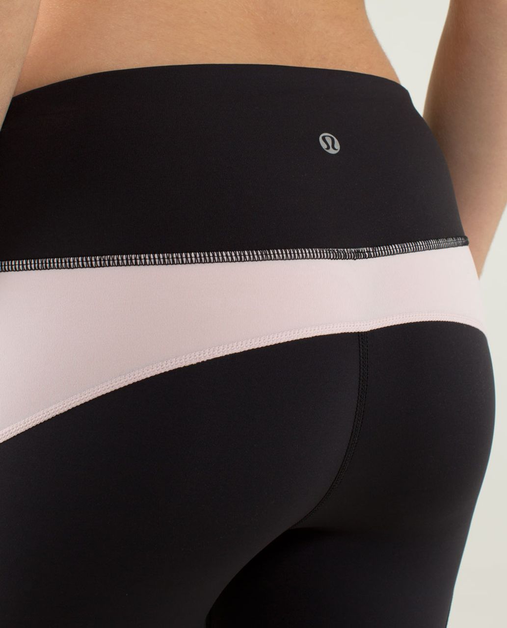 Lululemon Ride Inside Crop - Black /  Pretty Pink