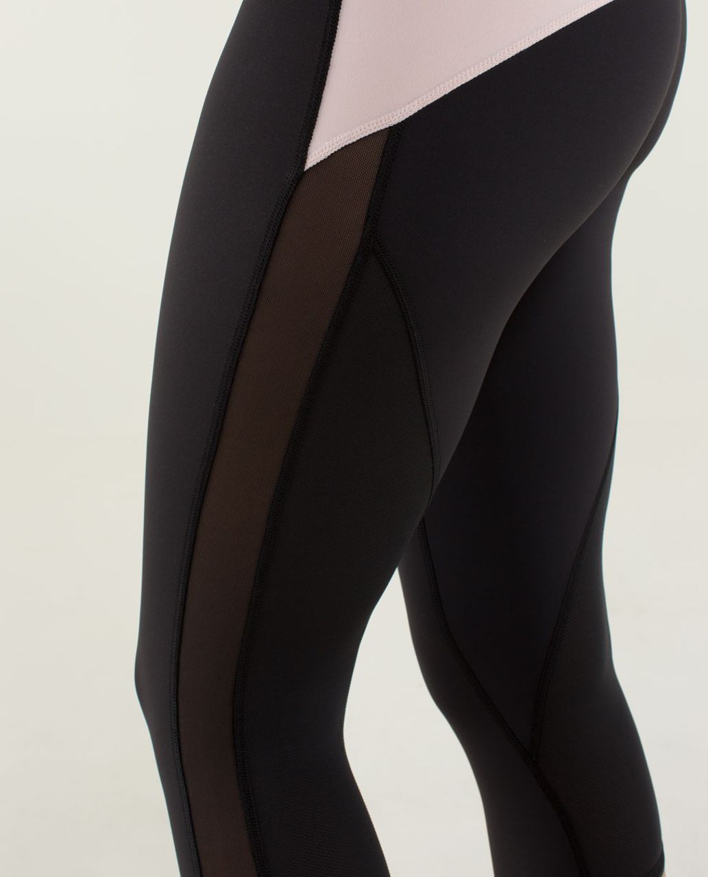 Lululemon Ride Inside Crop - Black /  Pretty Pink