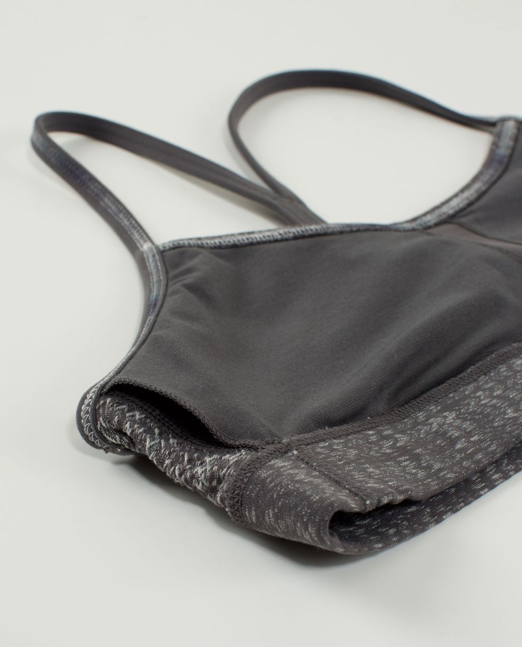 Lululemon Flow Y Bra IV - Ziggy Wee October Angel Wing / Soot Light