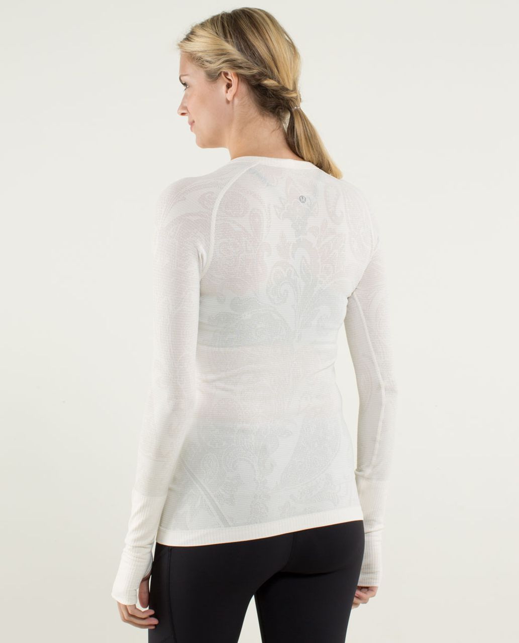 Lululemon Run: Swiftly Tech Long Sleeve *Paisley - Heathered Angel Wing - lulu  fanatics