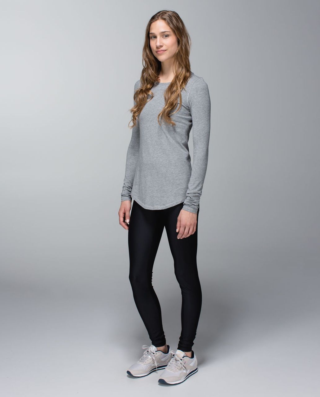 Lululemon Wild Twist Long Sleeve Heathered Core Medium Grey