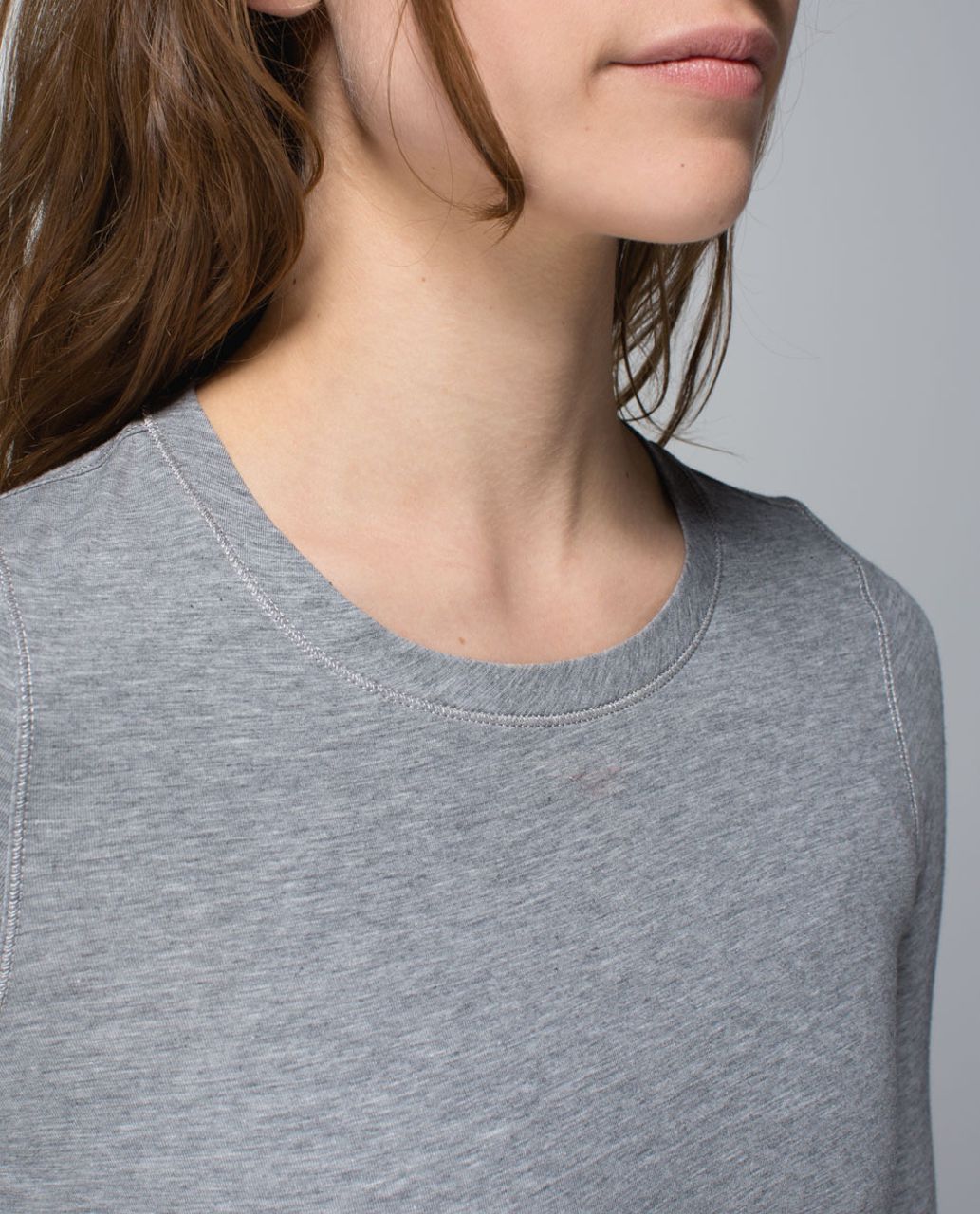 Lululemon Karma Long Sleeve - Heathered Medium Grey - lulu fanatics