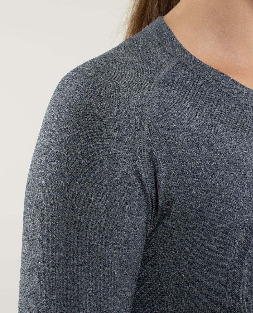 Lululemon Run:  Swiftly Tech Long Sleeve - Heathered Inkwell