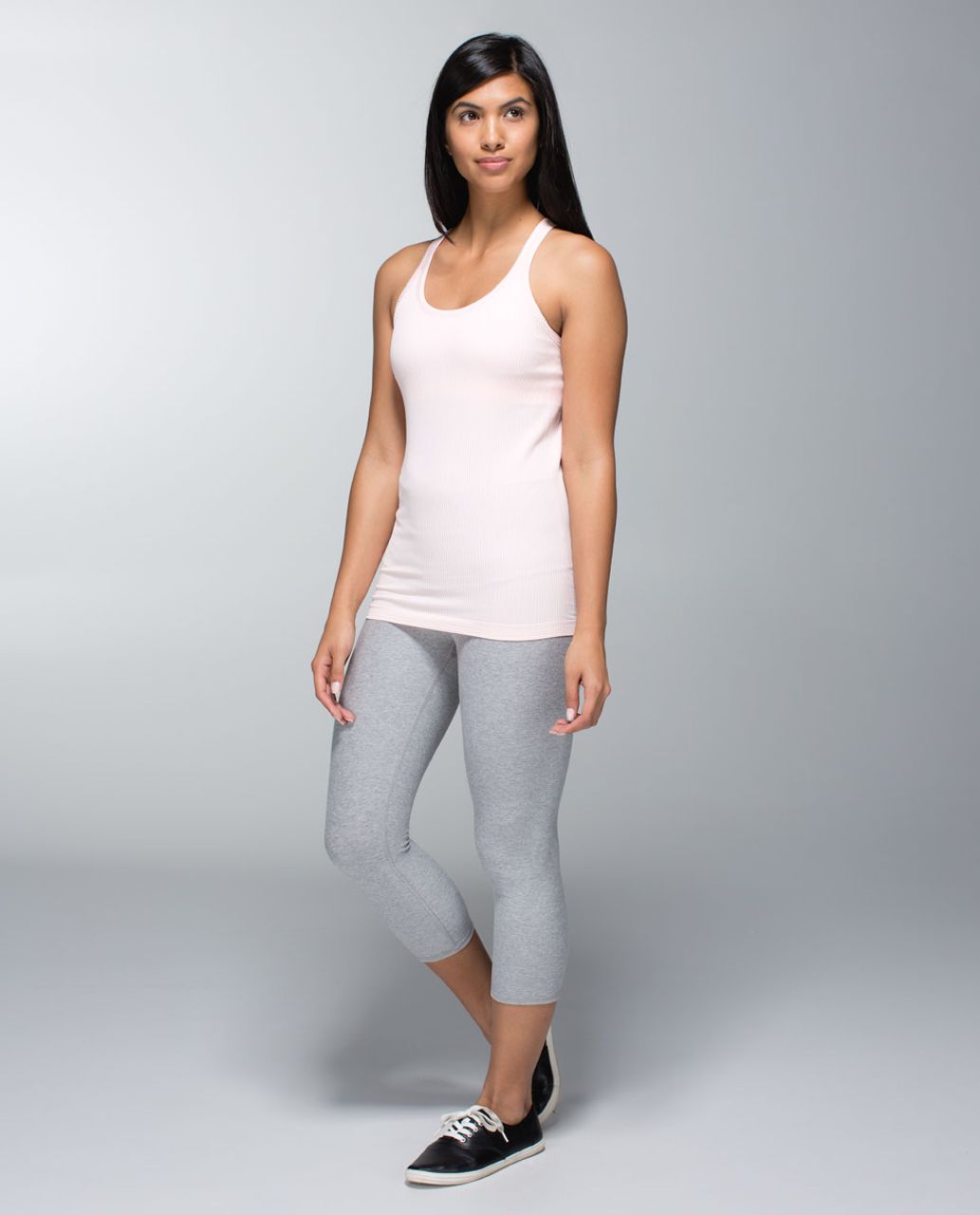 Lululemon Ebb To Street Tank - Heathered Pretty Pink