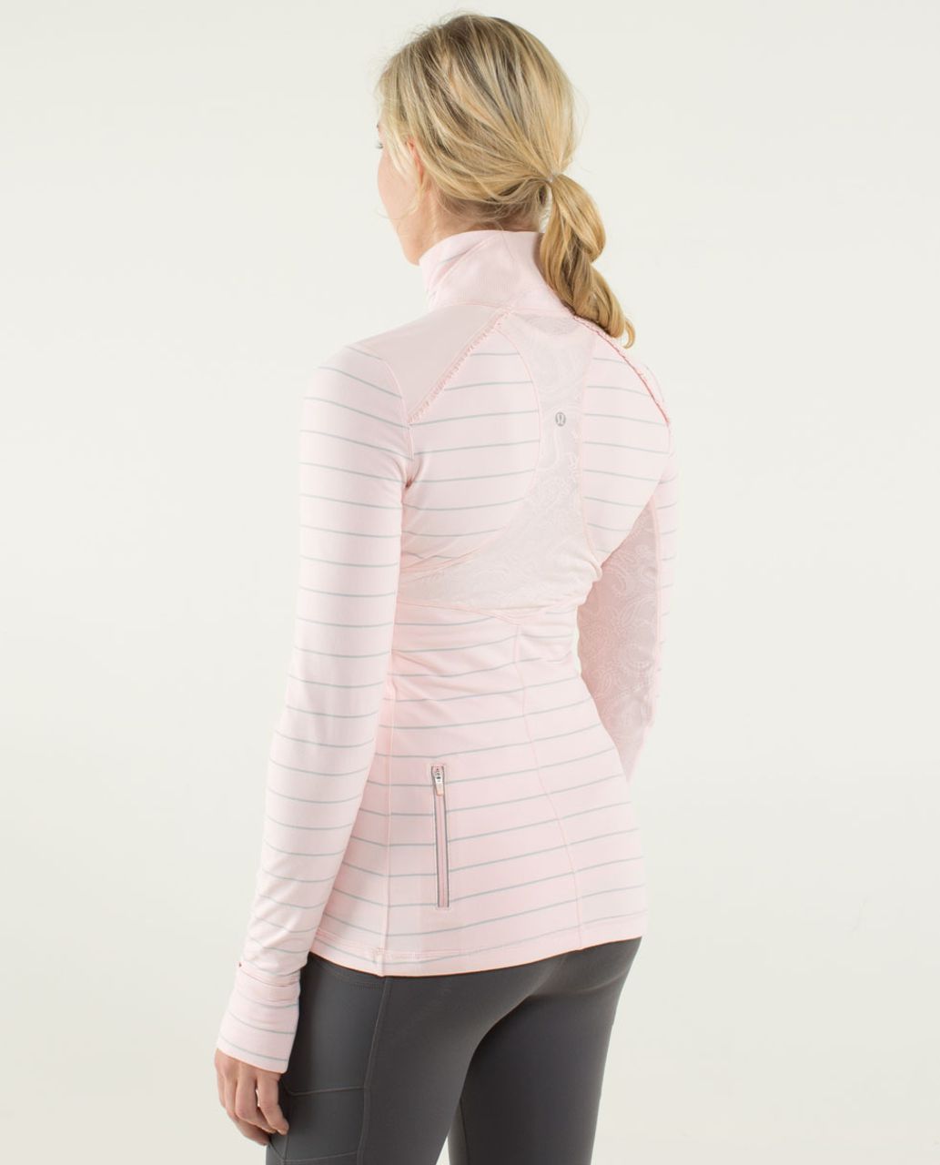 Lululemon Star Runner Pullover - Slalom Stripe Pretty Pink / Pretty Pink