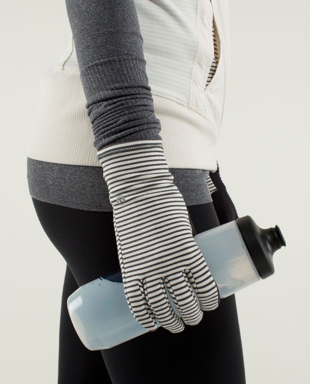 Lululemon Run With Me Gloves - Hyper Stripe Angel Wing / Angel Wing / Mini Hyper Stripe Baroque Blue