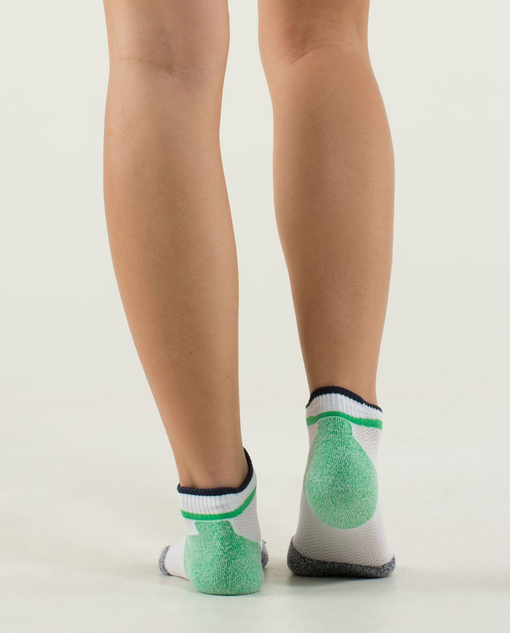 Lululemon Women's Ultimate Padded Run Sock - Inkwell / Green Bean
