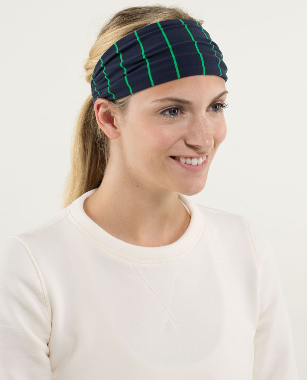 Lululemon Bang Buster Headband *Reversible - Slalom Stripe Inkwell / Inkwell