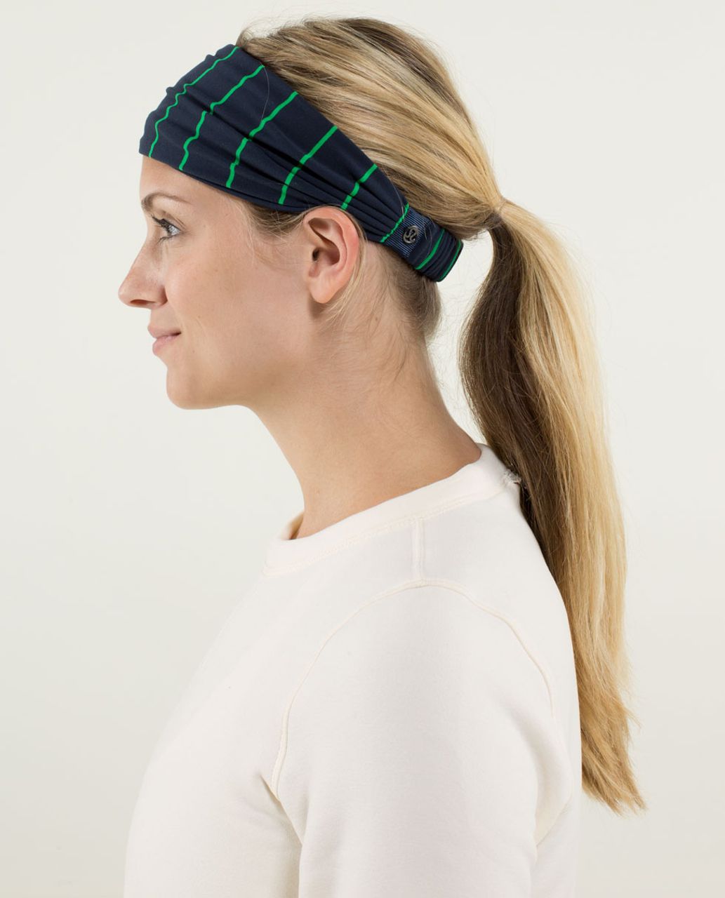 Lululemon Bang Buster Headband *Reversible - Slalom Stripe Inkwell / Inkwell