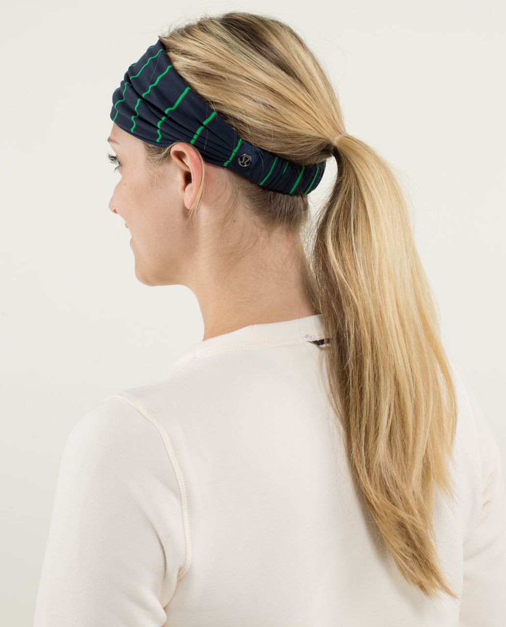 Lululemon Bang Buster Headband *Reversible - Slalom Stripe Inkwell / Inkwell