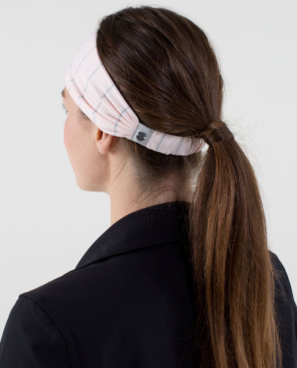 Lululemon Bang Buster Headband *Reversible - Slalom Stripe Pretty Pink / Pretty Pink