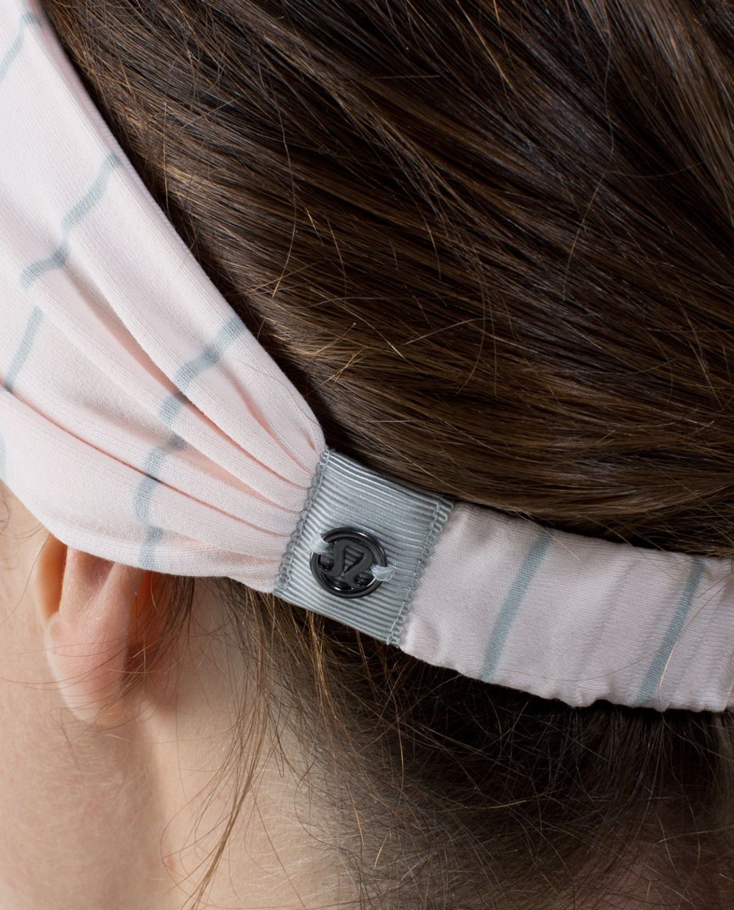 Lululemon Bang Buster Headband *Reversible - Slalom Stripe Pretty Pink / Pretty Pink