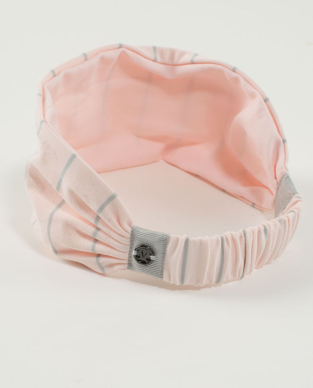 Lululemon Bang Buster Headband *Reversible - Slalom Stripe Pretty Pink / Pretty Pink