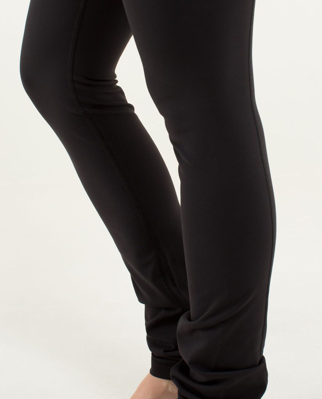 Lululemon Skinny Groove Pant *Full-On Luon - Black / Quilt Winter 13-05