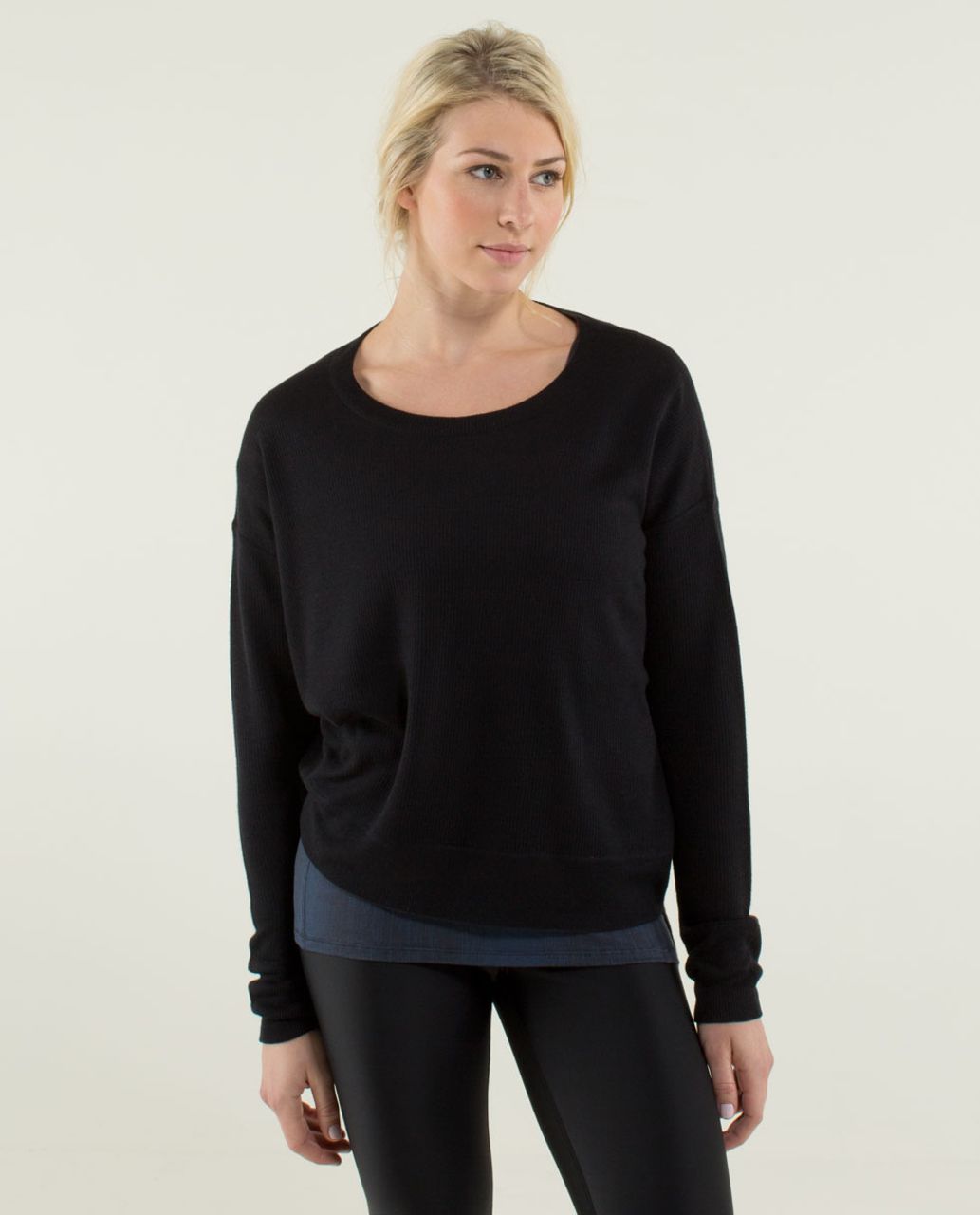 Lululemon Pure Balance Sweater - Black / Black / Soot Light