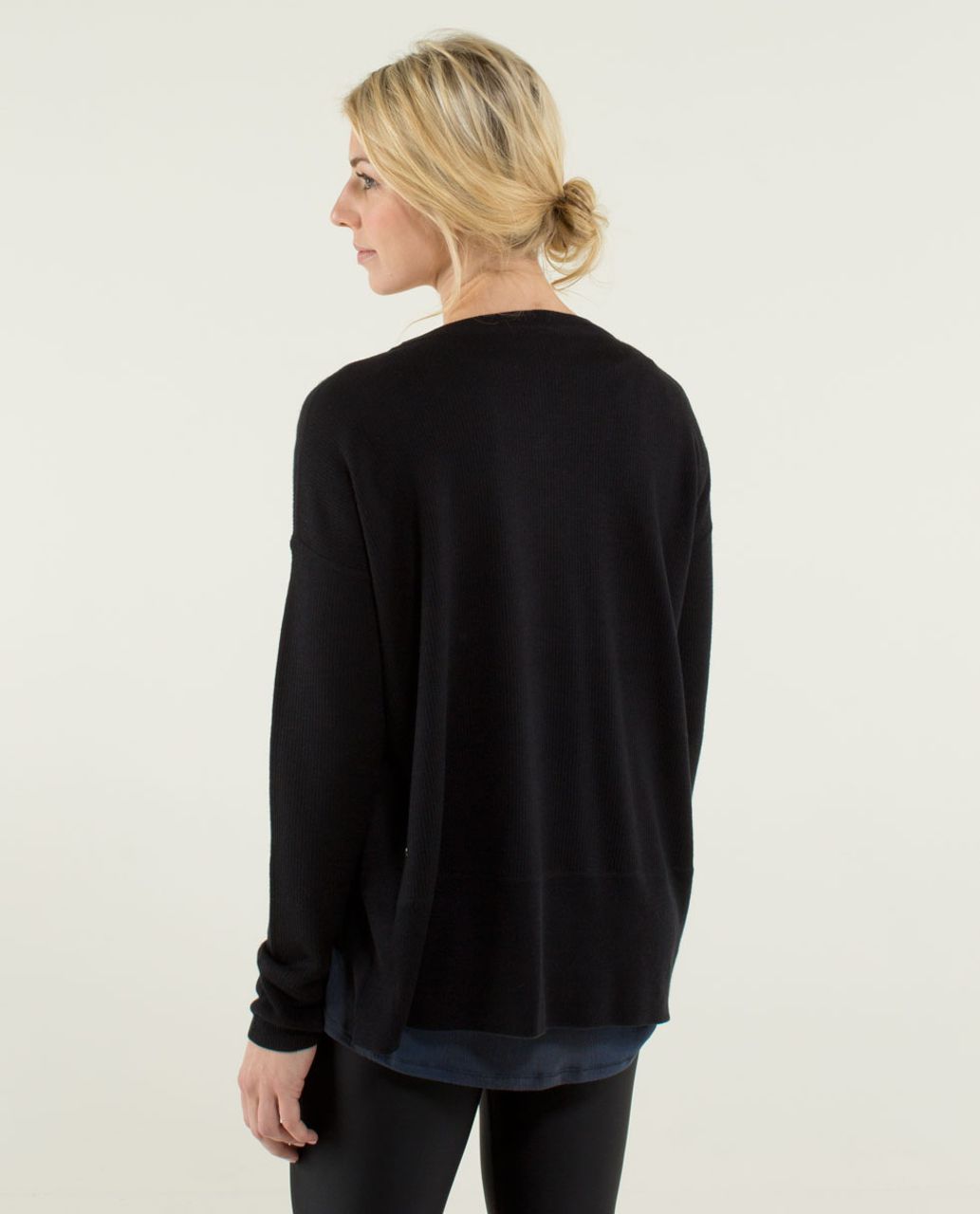 Lululemon Pure Balance Sweater - Black / Black / Soot Light