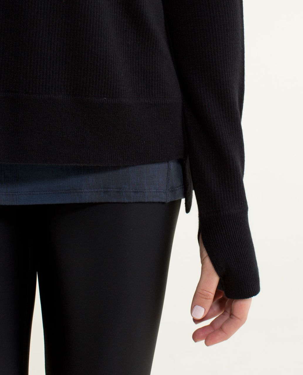 Lululemon Pure Balance Sweater - Black / Black / Soot Light