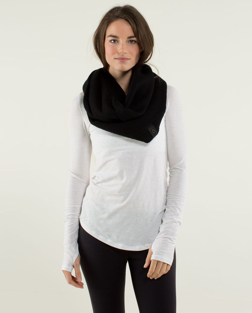 Lululemon Knit Happens Scarf - Black /  Black