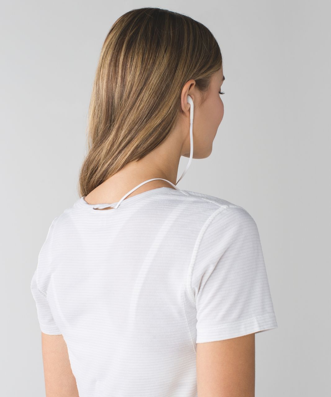 Lululemon What The Sport Tee - Heathered White