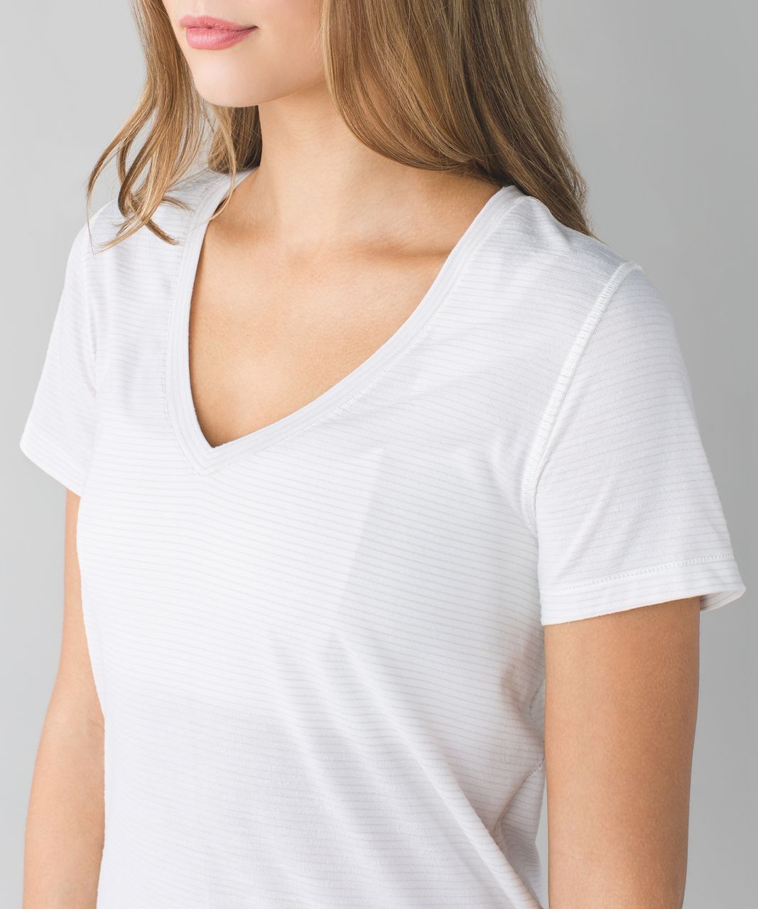 Lululemon What The Sport Tee - Heathered White