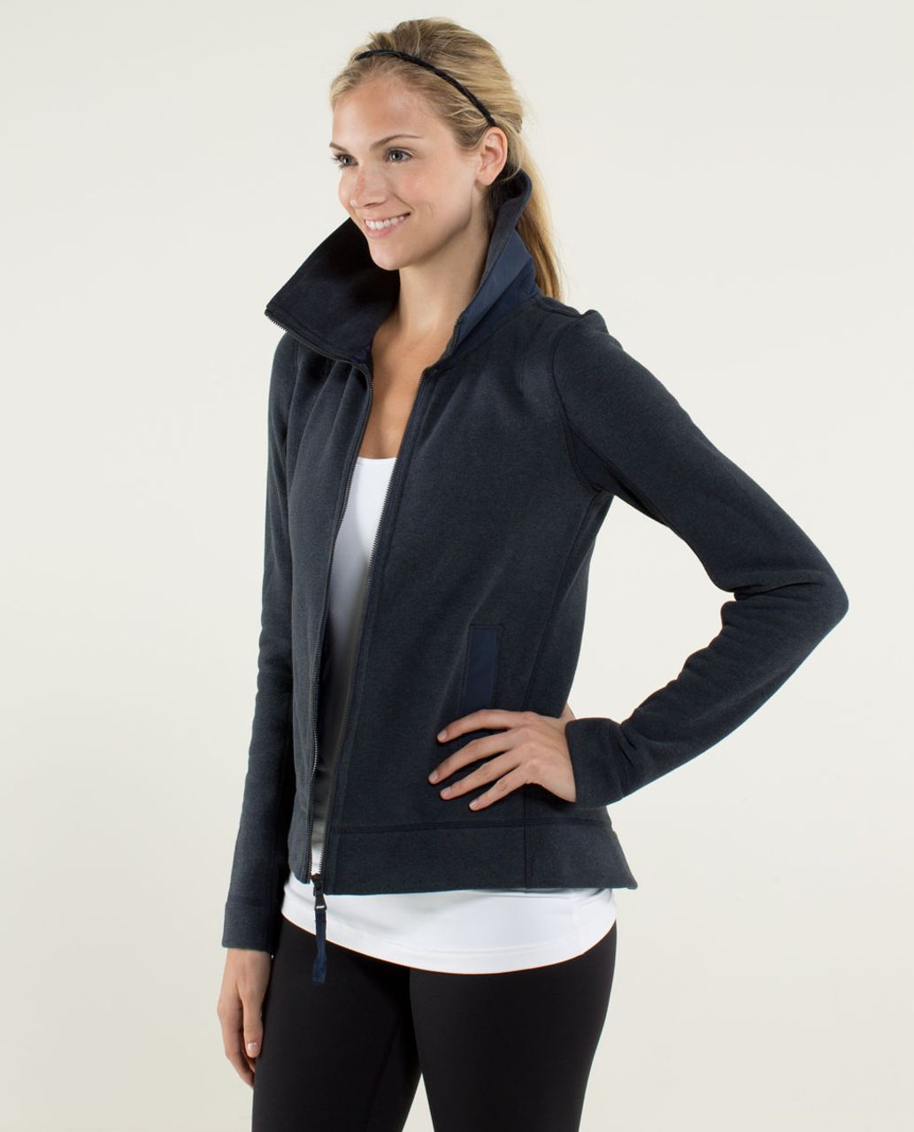 Lululemon En Route Jacket - Heathered Inkwell / Black / Inkwell / Heathered Inkwell