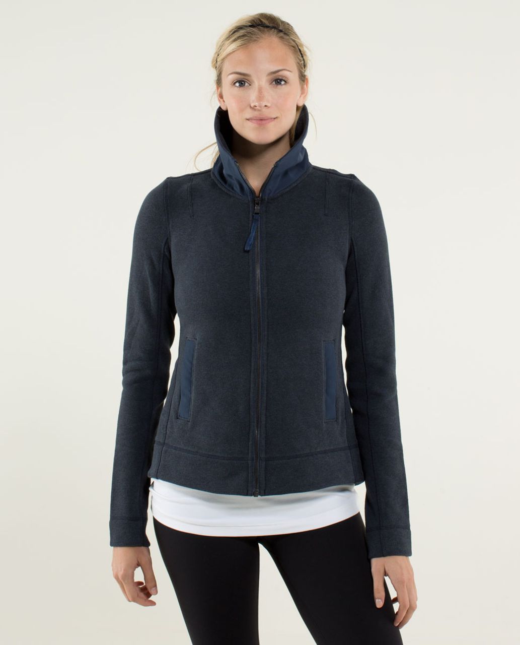 Lululemon En Route Jacket - Heathered Inkwell / Black / Inkwell / Heathered Inkwell