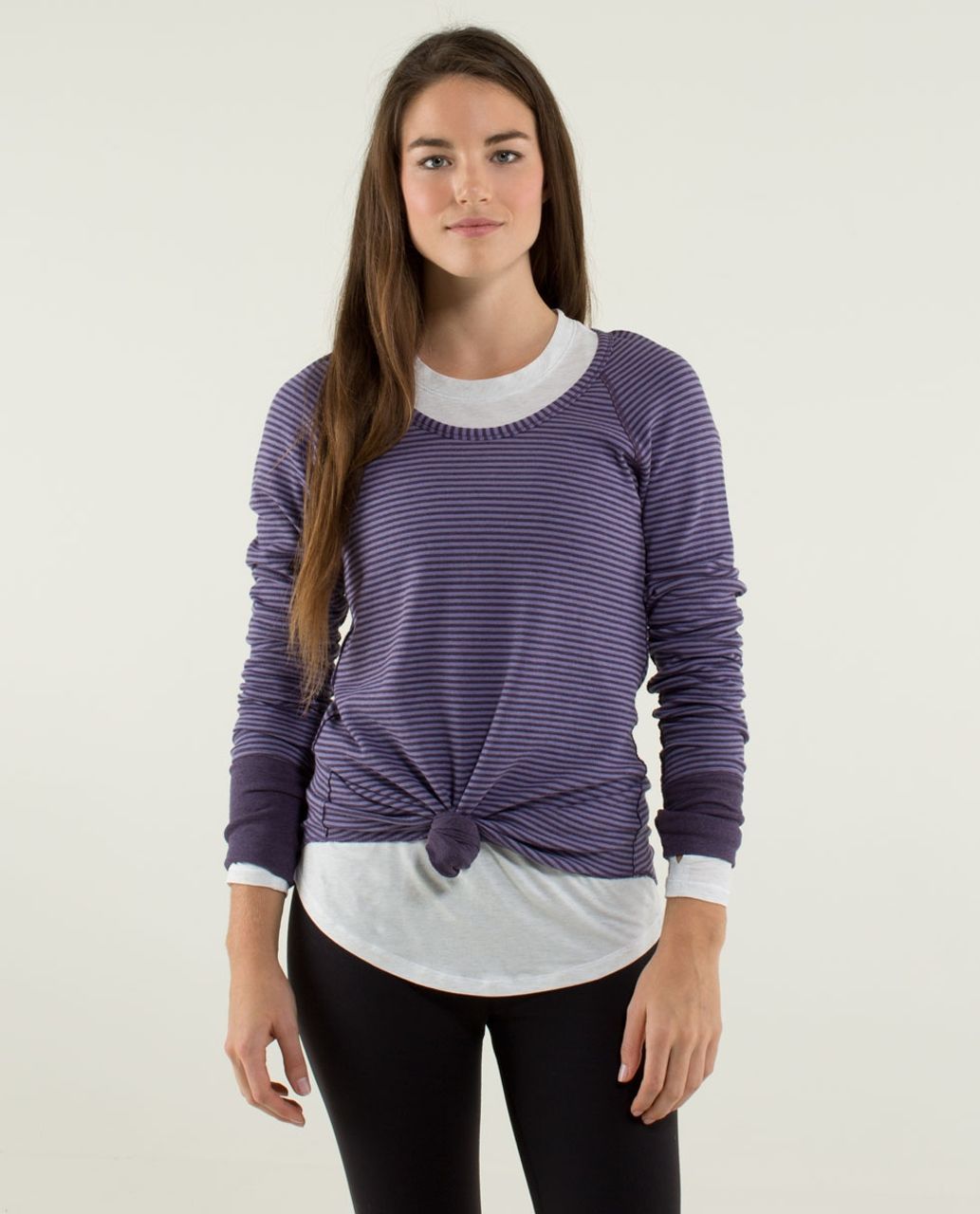 Lululemon deep zinfandel/winter orchid reversible open your heart