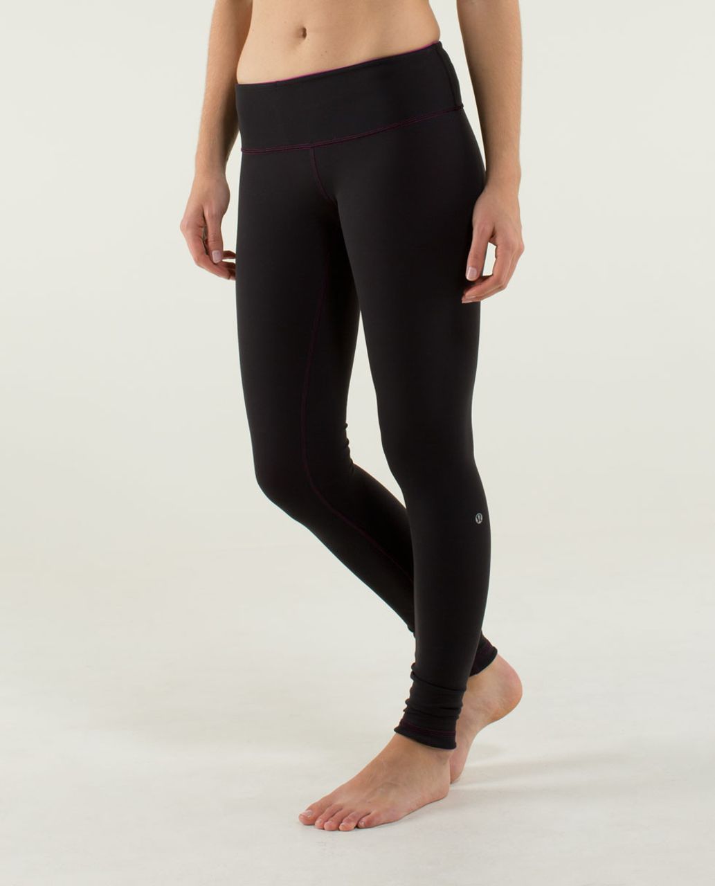 Lululemon Wunder Under Pant *Reversible - Black /  Raspberry