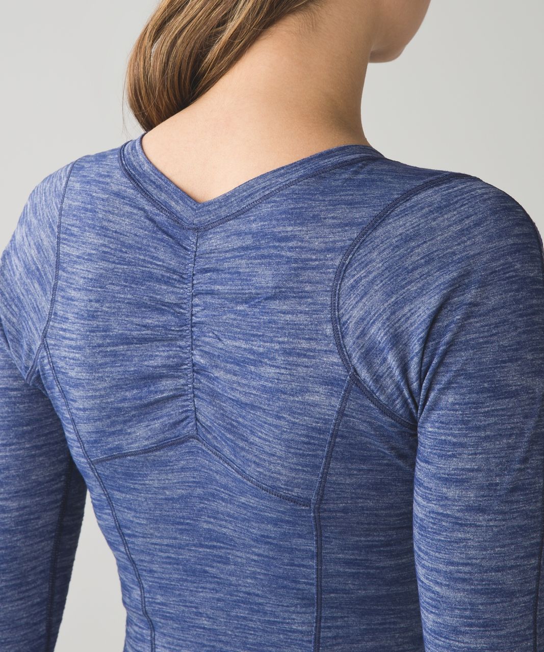 Lululemon 5 Mile Long Sleeve - Heathered Hero Blue