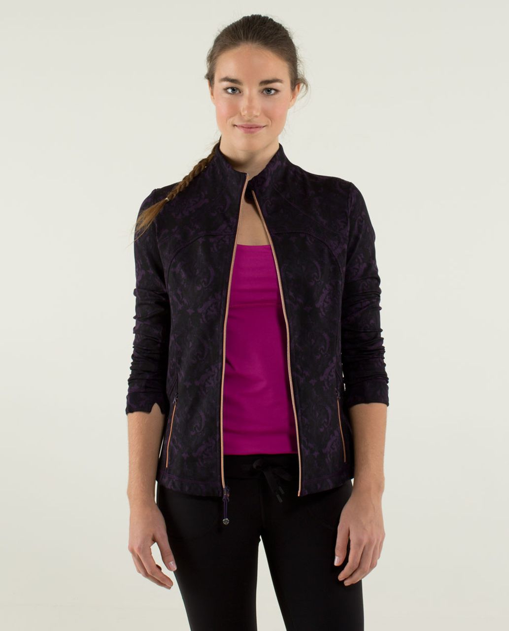 Lululemon Fleecy Keen Jacket - Deep Zinfandel - lulu fanatics