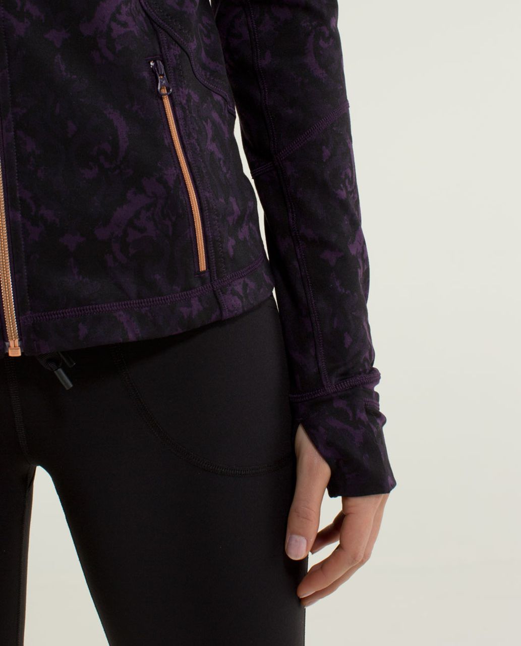 Lululemon Forme Jacket II *Textured - Beautiful Baroque Deep Zinfandel