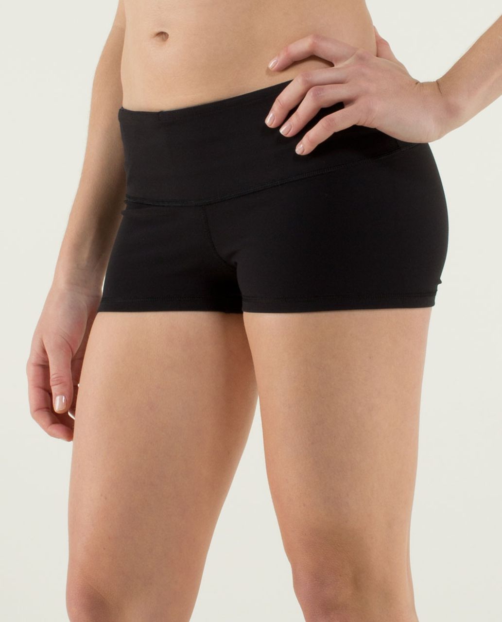 Lululemon Boogie Short *Full-On Luon - Black / Quilt Winter 13-03