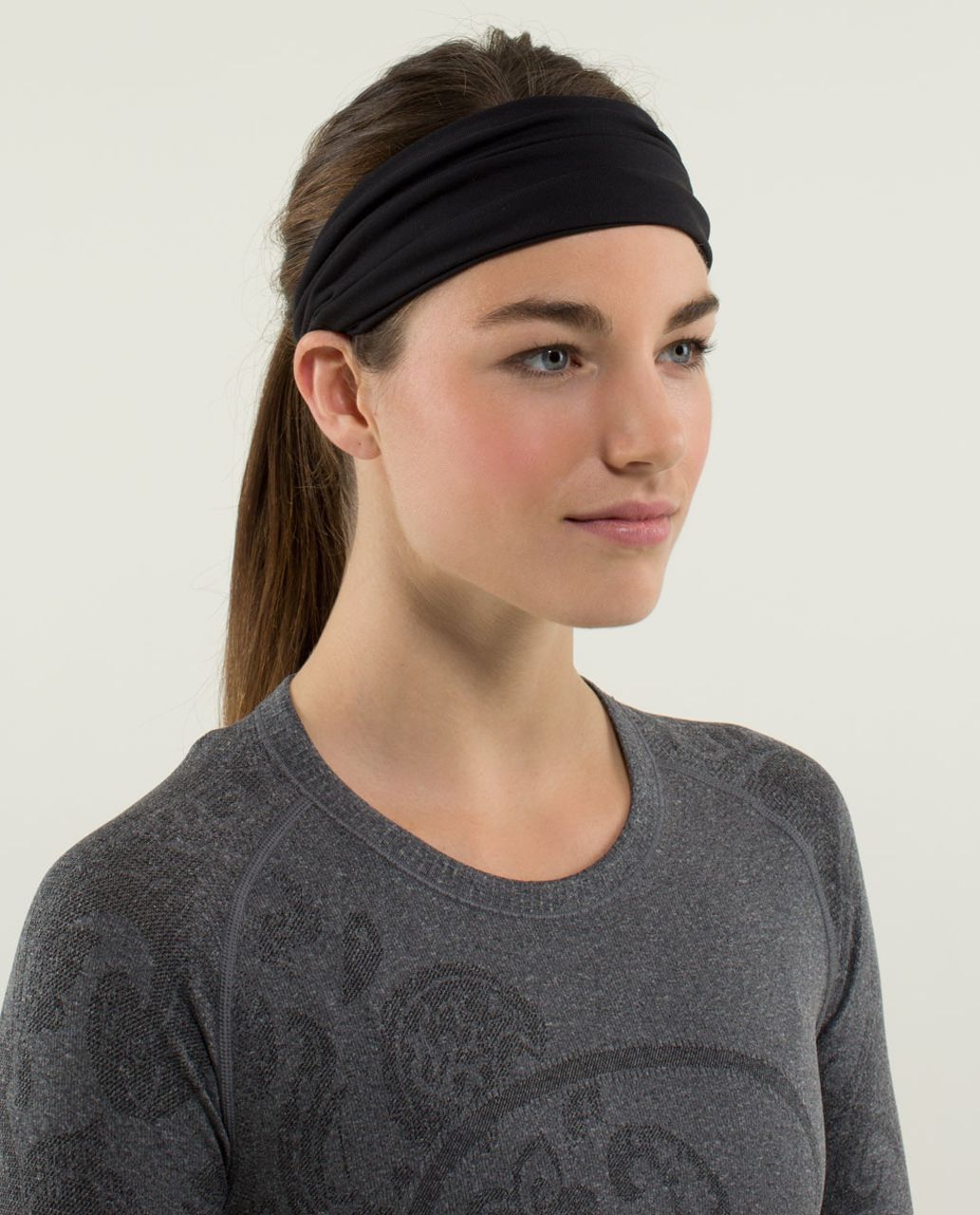 Lululemon Bang Buster Headband *Reversible - Black /  Black