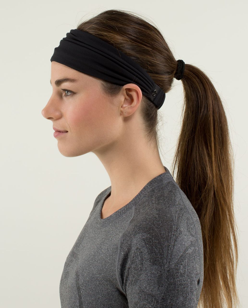 Lululemon Bang Buster Headband *Reversible - Black /  Black