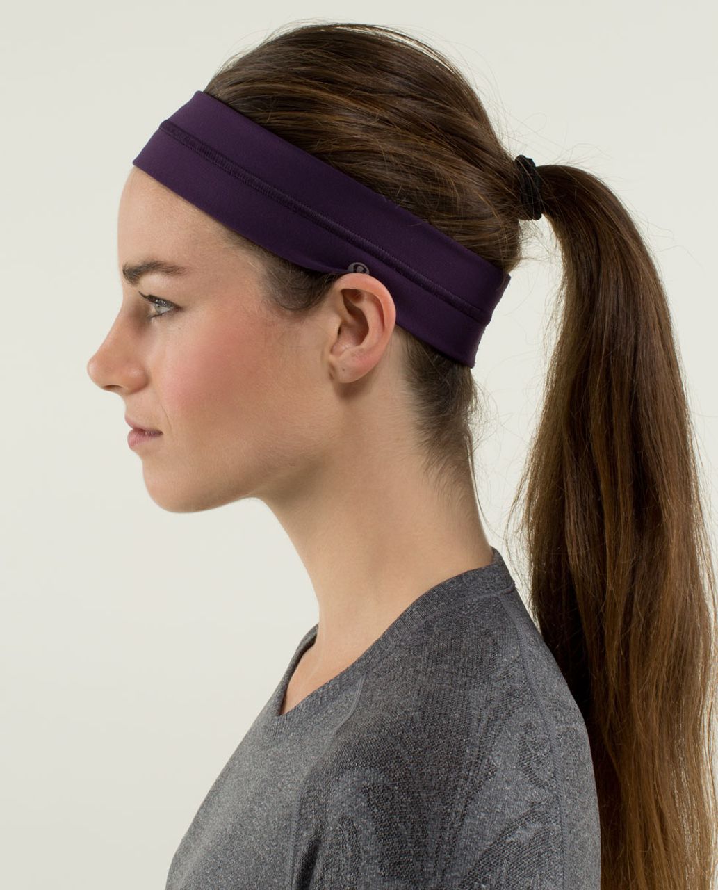 Lululemon Fly Away Tamer Headband - Deep Zinfandel / Winter Orchid