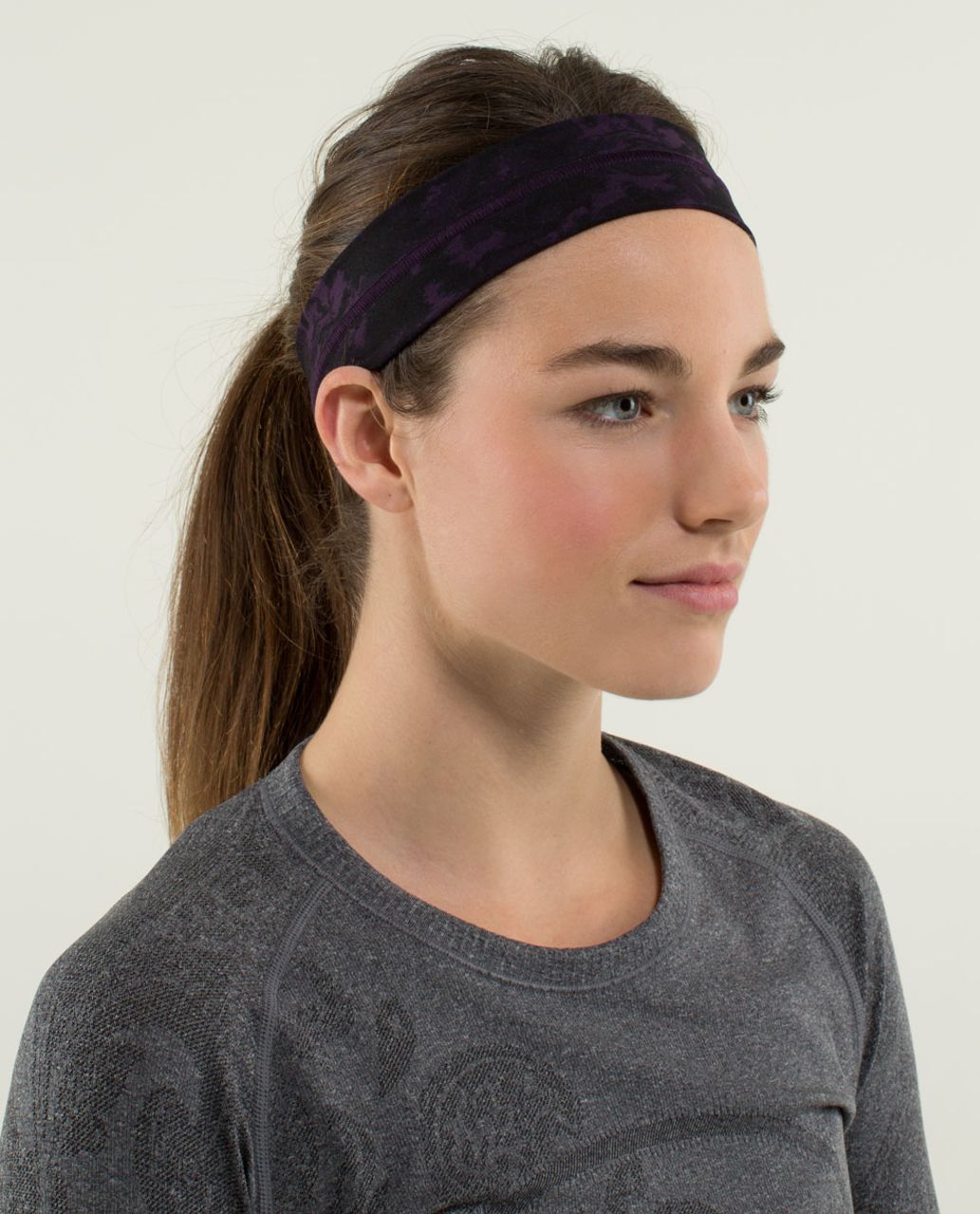 Lululemon Fly Away Tamer Headband - Beautiful Baroque Deep Zinfandel