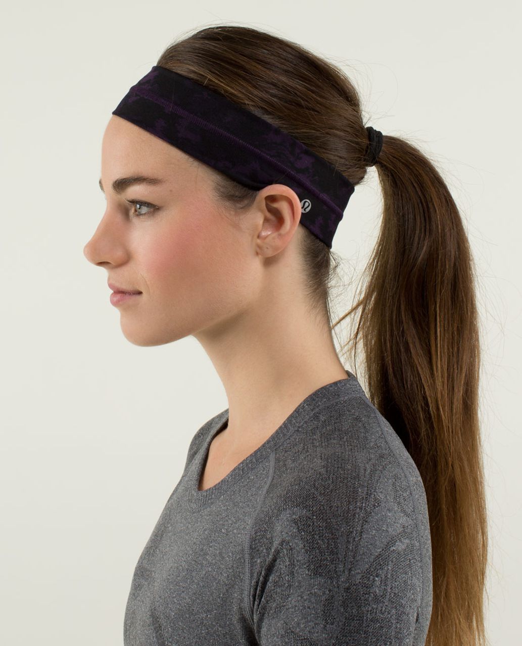 Lululemon Fly Away Tamer Headband - Beautiful Baroque Deep Zinfandel