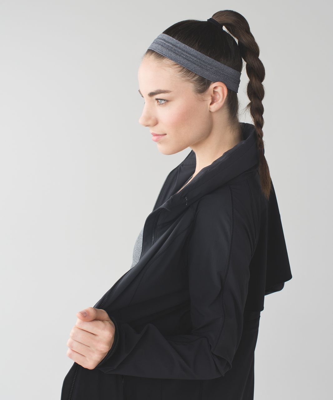 Lululemon Swiftly Headband - Heathered Black (First Release)